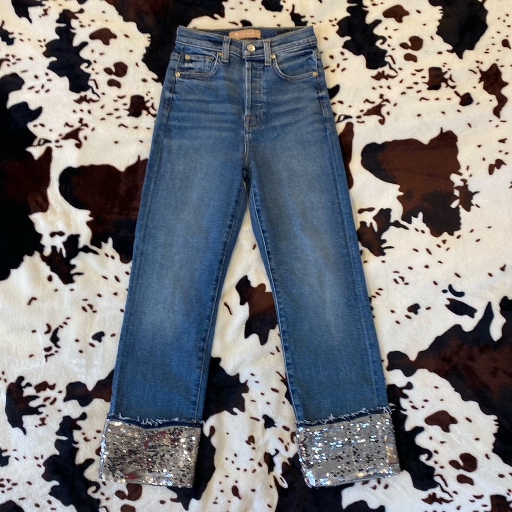 7 For All Mankind High Rise Luxe Vintage Boyfriend Jeans NWT